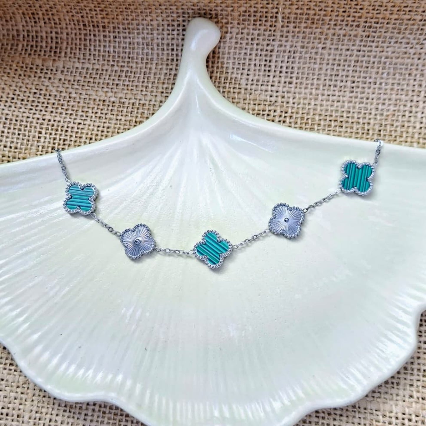 Clover Glow Silver Bracelet