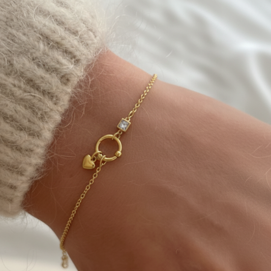 Diamond Heart Bracelet