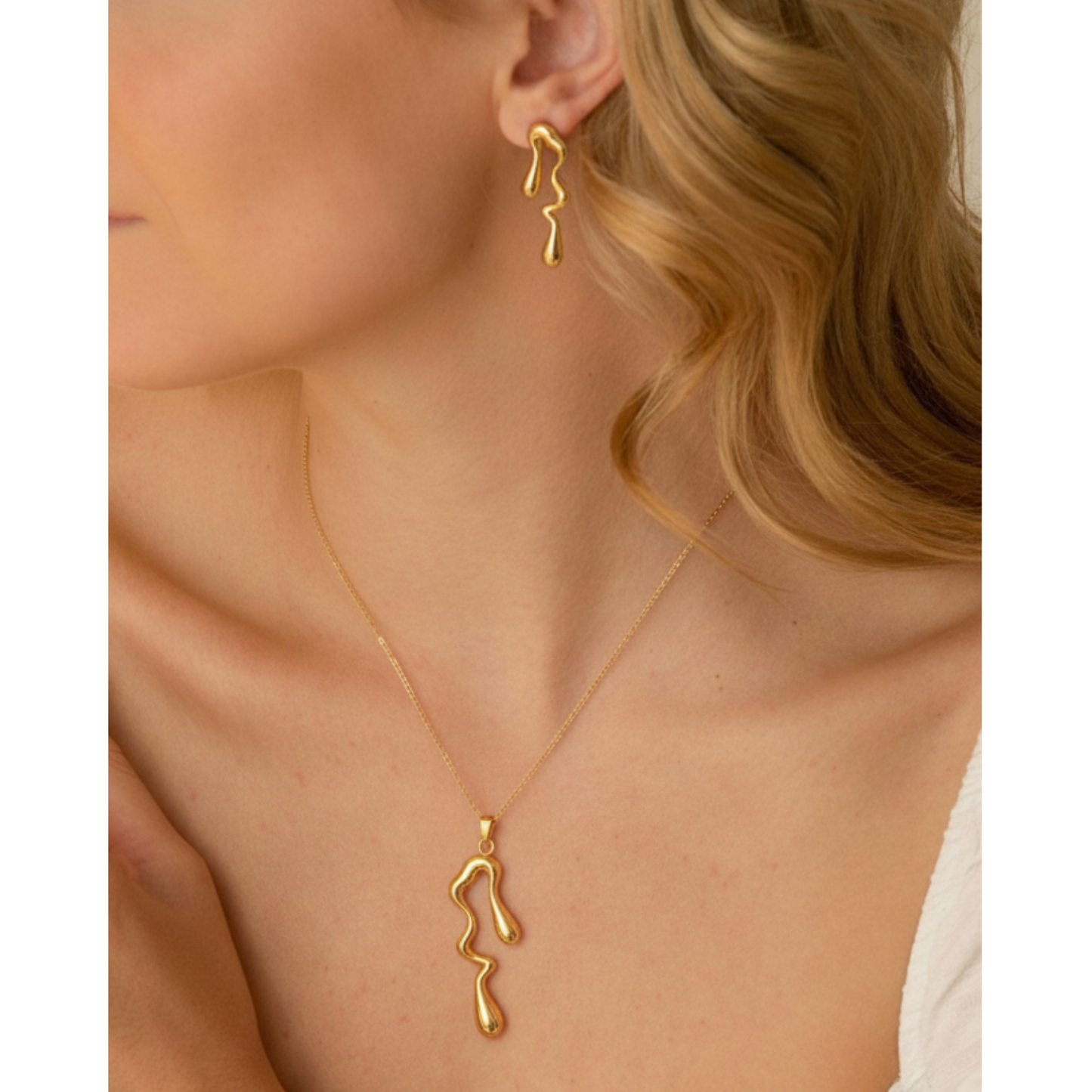 Golden Water Drop Set