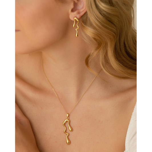 Golden Water Drop Set