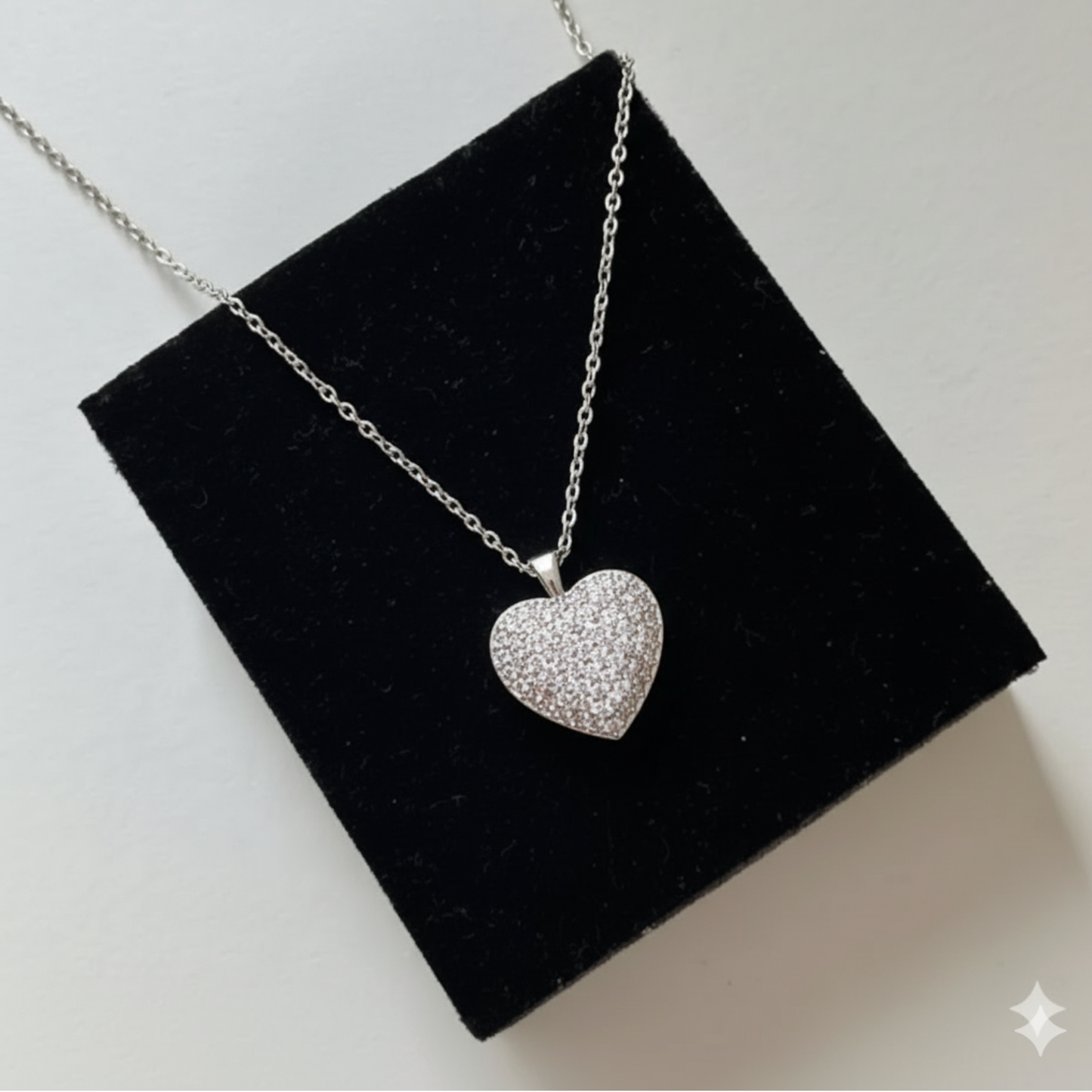 Radiant Heart Silver Chain
