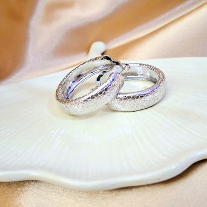 Glitter Silver Hoops