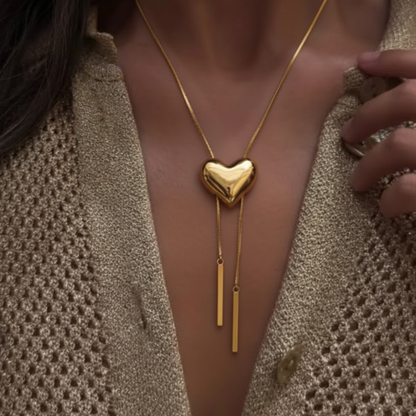 Resizable heart pendant