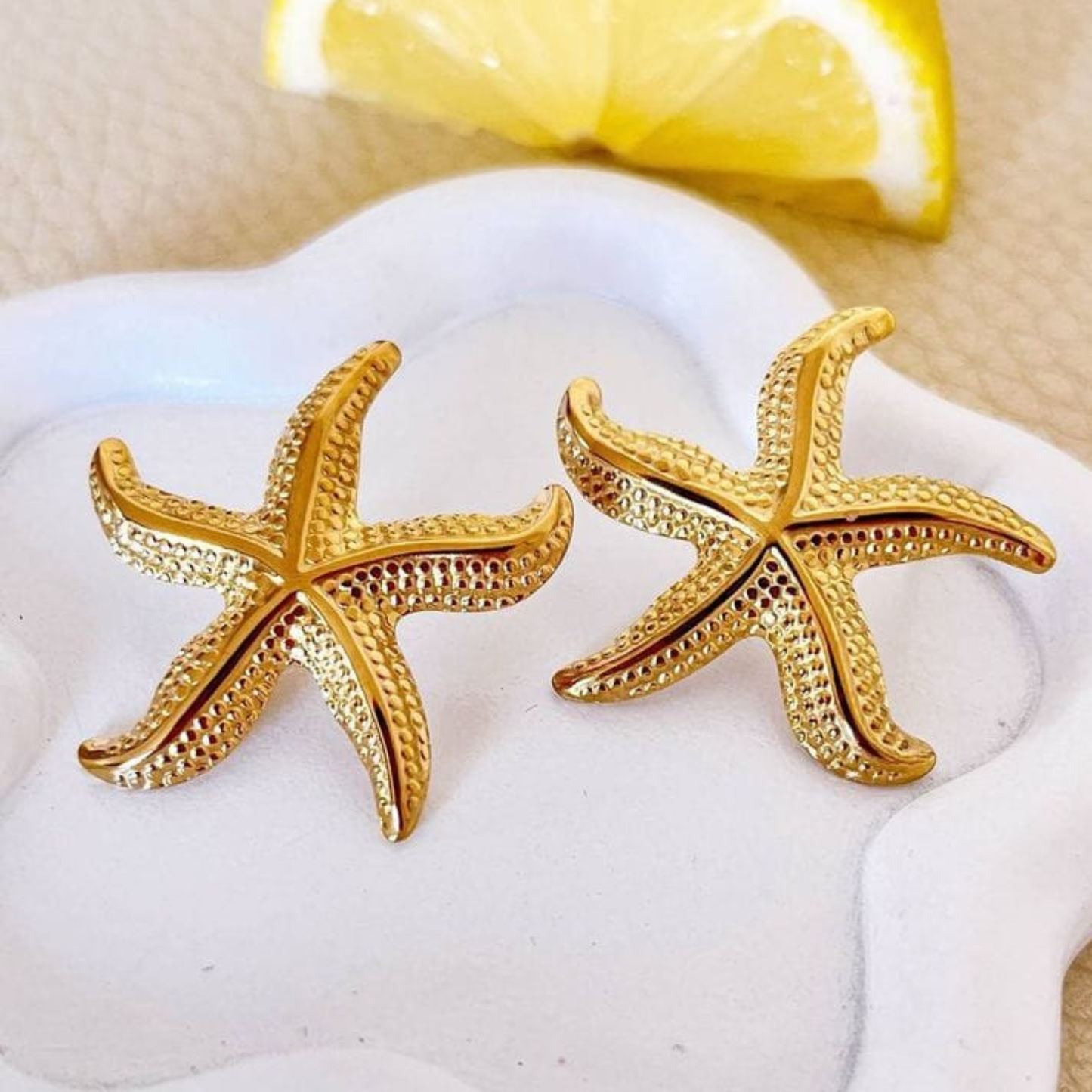 Golden Starfish Stud
