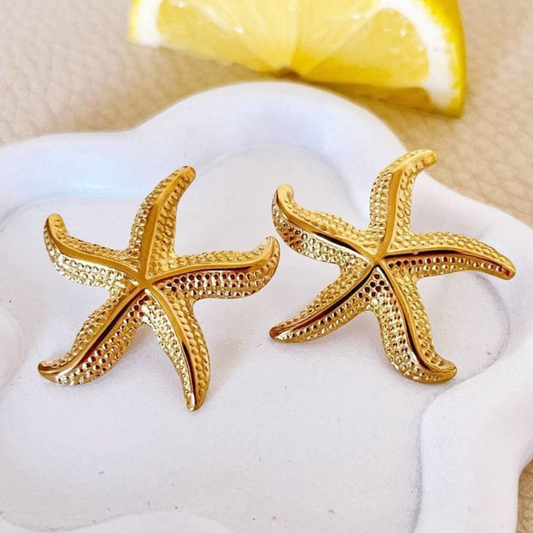 Golden Starfish Stud