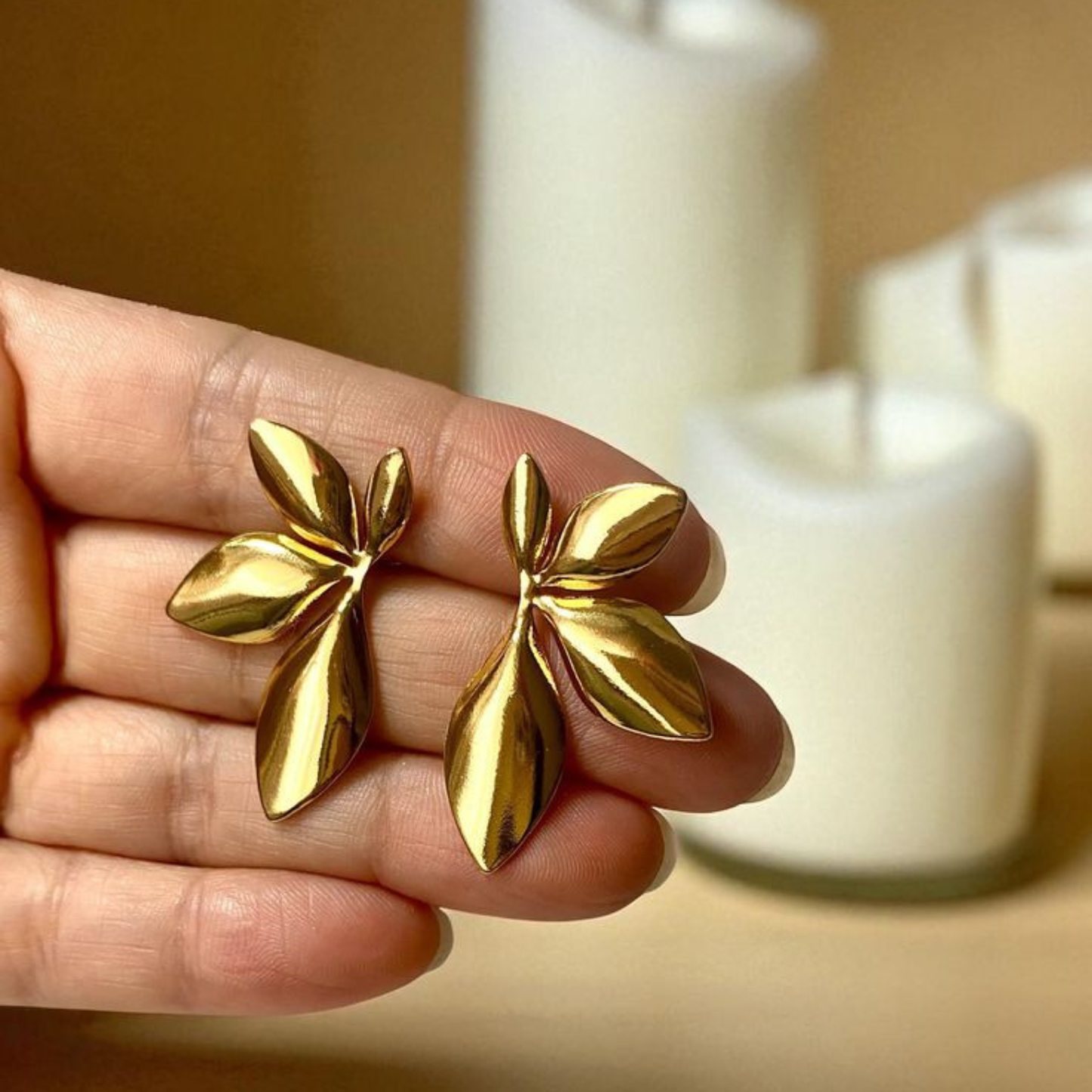 Half Leaf Studs